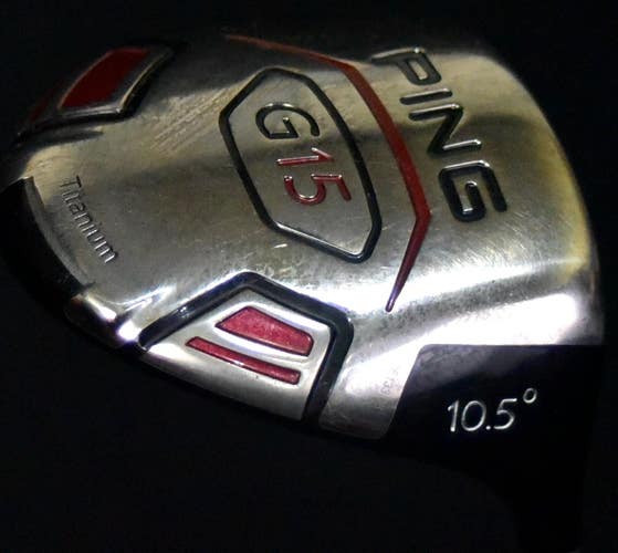 PING G15 TITANIUM DRIVER LOFT:10.5 FLEX: REGULAR LENGTH: 45 IN RH NEW GRIP