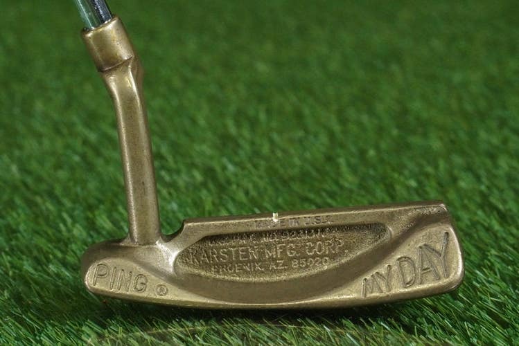 VINTAGE PING MY DAY BLADE PUTTER KARSTEN 36" STEEL SHAFT C-THRU GRIP RH ~ L@@K!!