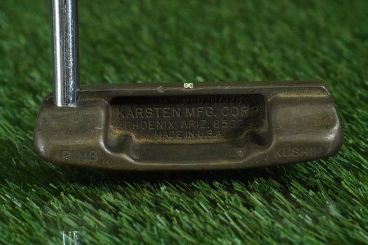VINTAGE PING KUSHIN BLADE PUTTER KARSTEN 34" STEEL SHAFT GOLF PRIDE GRIP RH