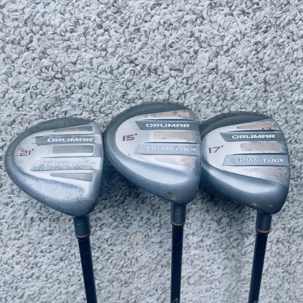 Orlimar 15,17,21 Degree Fairway Wood Golf Clubs Mens Right Handed