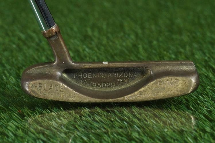 VINTAGE PING Y-BLADE BLADE PUTTER KARSTEN 34.5" TRUE TEMPER STEEL RH ~ L@@K!!