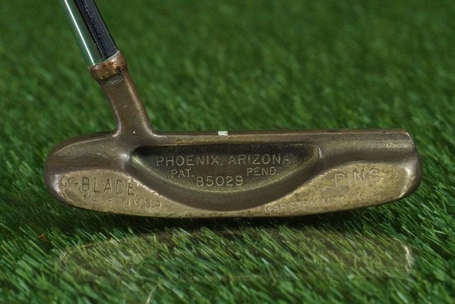 VINTAGE PING Y-BLADE BLADE PUTTER KARSTEN 34.5" TRUE TEMPER STEEL RH ~ L@@K!!