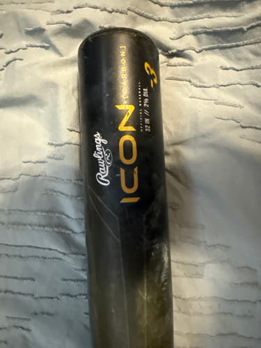 Rawlings Icon Composite BBCOR Certified Bat (-3) 29 oz 32" (Used)