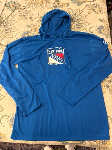NYR Long Sleeve Hooded Shirt