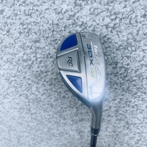 Nickent 3DX RC Mens Right Handed Golf Club 20 Hybrid S Flex