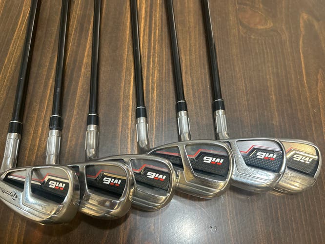Men's 2018 TaylorMade M6 Right Handed Iron Set Regular Flex  Graphite Shaft (Used)