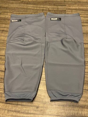 NHL Pro Stock Ice Hockey Socks Reebok Senior XL 30” Gray