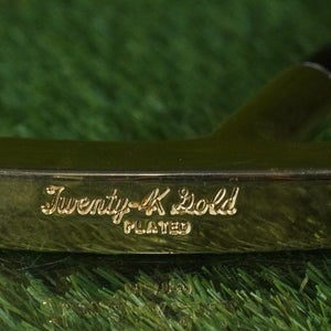 VINTAGE TWENTY-4K GOLD PLATED BLADE PUTTER 35" GOLDEN SHAFT & GOLDEN GRIP 24K