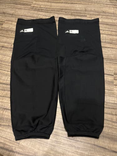 NHL Pro Stock Ice Hockey Socks Adidas Senior XL 31” Black