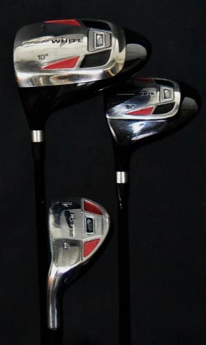 TIGER SHARK GREAT WHITE DRIVER HYBRID WOOD SET D-45 H-40 W-43 IN RH NEW GRIP