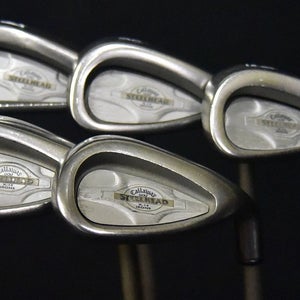 CALLAWAY STEELHEAD X-14 IRON SET 7-9 PW SW FLEX: L 36 (7) IN RIGHT HANDED