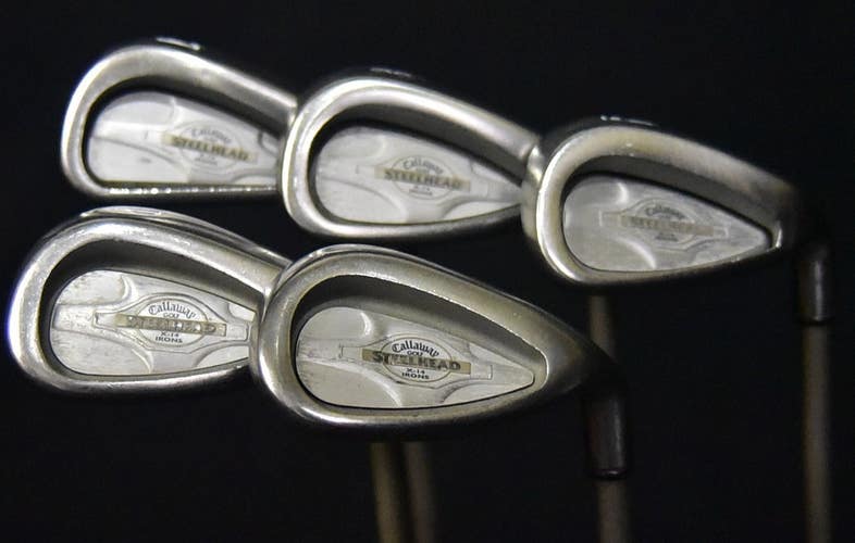 CALLAWAY STEELHEAD X-14 IRON SET 7-9 PW SW FLEX: L 36 (7) IN RIGHT HANDED