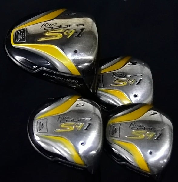KING COBRA S9 1 3W 5W 7W  DRIVER FLEX:REGULAR LENGTH:W-43 D-47 IN RH NEW GRIPS