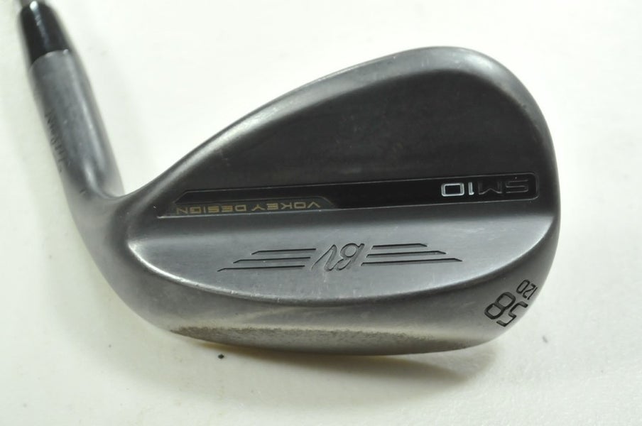 Titleist Vokey SM10 Jet Black 58*-12D Wedge Right DG S200 Stiff Steel # 193070