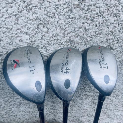 Kasco Mens Right Handed 11f, 44 and 77 hybrid golf clubs Golf Club