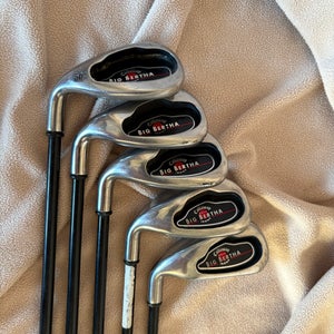 Men's Callaway Big Bertha Left Hand Iron Set Regular Flex 5 Pieces Steel Shaft (Used)