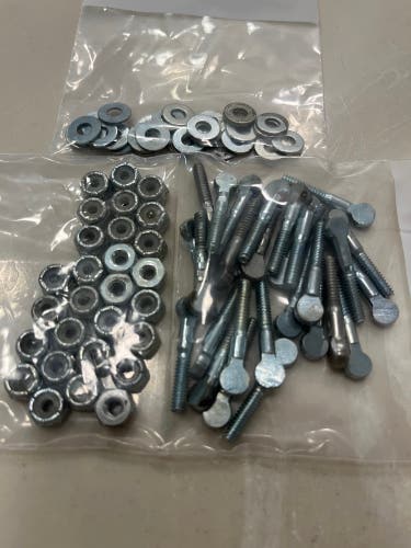 Lot Of 28 Bauer TUUK Custom + Hardware for Hockey Skate Holders (28 Screws, 28 nuts, 28 washers)