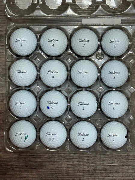 16 Titleist Pro V1 Golf Balls - 2024/2025 Models, 5A Mint Condition ONLY