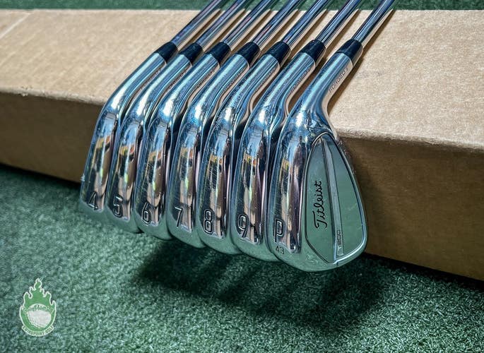 Used RH Titleist T200 3G Irons 4-PW AMT Black S300 Stiff Flex Steel Golf Set