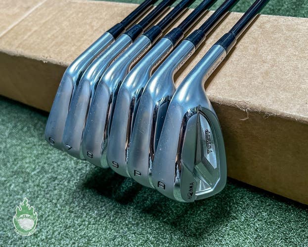 Used RH Honma Tour World TW757P Irons 6-PW/AW 40g Senior Flex Graphite Golf Set