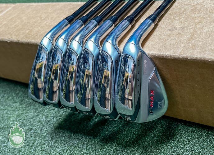 Used RH Cobra F-Max Superlite Irons 6-PW/SW 55g Ladies Flex Graphite Golf Set