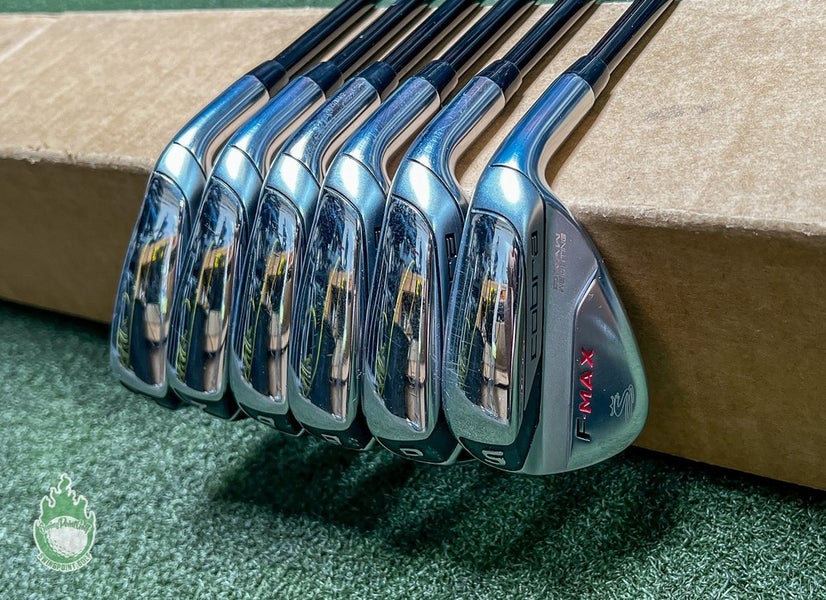 Used RH Cobra F-Max Superlite Irons 6-PW/SW 55g Ladies Flex Graphite Golf Set