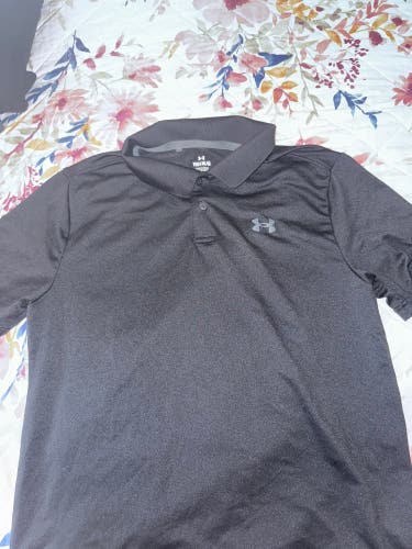 Black Large Kids Unisex Under Armour Shirt (New)