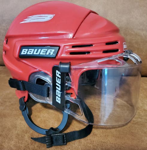 Set of 2x Bauer 5000 Pro Stock Hockey Helmet Visor Combo