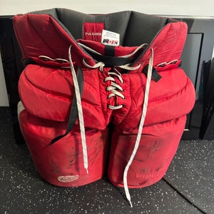 Senior Large Vaughn Velocity V9 Pro Carbon Hockey Goalie Pants Pro Stock (Used)