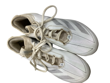 Used Adidas Adult FB Cleats White Senior 8.5 11613-S000165276