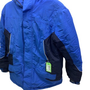 Used Lands End Outerwear Heavy Jacket Y Royal Blue LG 11347-S000252626
