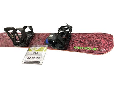 Used RAD AIR GROOVE Mens Board/Bindings Maroon 154 cm 11347-S000252612
