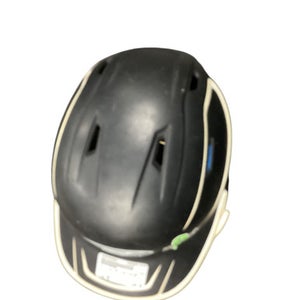 Used Rawlings BATTING HELMET W JAWGAURD MD Batting Helmet No Mask Black MD 11479-S000400664