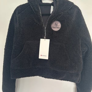 Lulu Lemon brand Scuba oversized 1/2 zip fleece hoodie