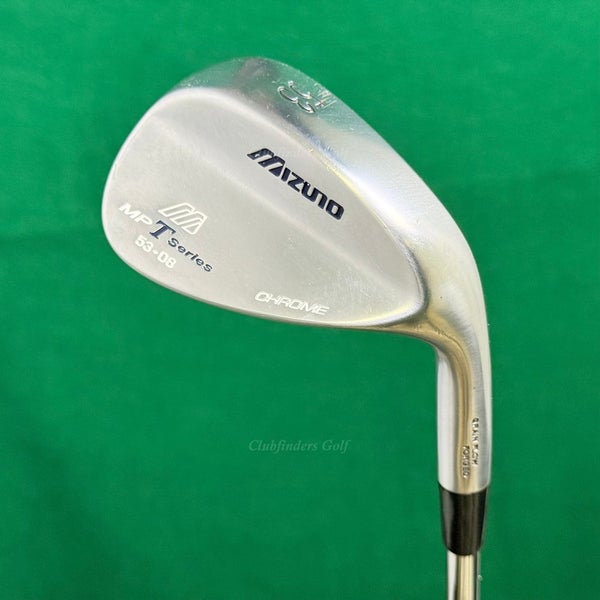 Mizuno MP T Series Chrome 53-8 53 Gap Wedge Dynamic Gold Steel Wedge Flex