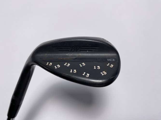 Titleist Vokey SM10 Jet Black Lob Wedge LW 58* 8 Bounce M-Grind KBS Mens LH