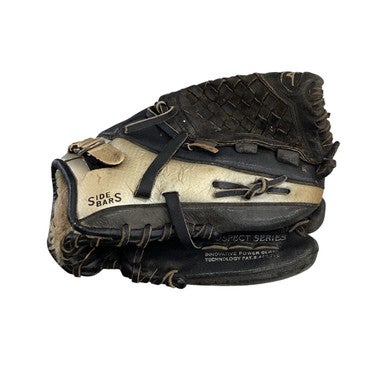 Used Mizuno POWER CLOSE BB/SB Glove RH Throw Black 10 3/4" 11760-S000079877