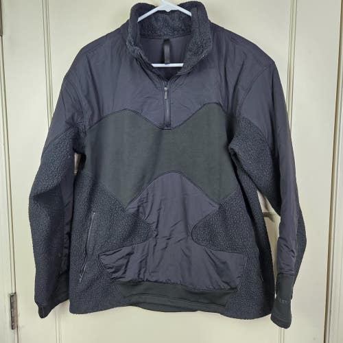 Lululemon Fleece Insulated Pullover Women's Size 10 Black Pockets Jacket