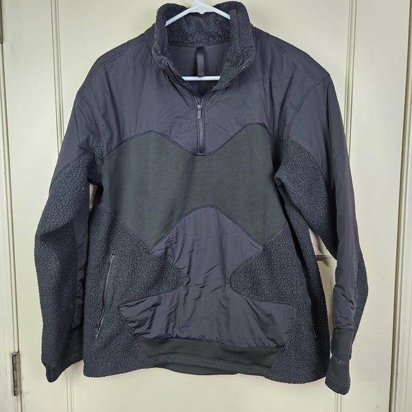 Lululemon Fleece Insulated Pullover Women's Size 10 Black Pockets Jacket