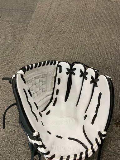 Used Wilson A950 BB/SB Glove RH Throw White 12" 11614-S000218771