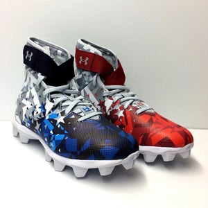 Under Armour Youth UA Highlight JR RM LE USA Football Molded Cleats Sz 4.5