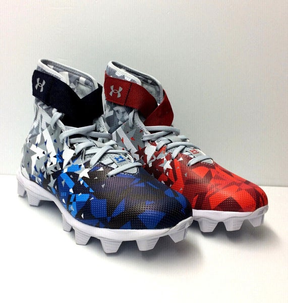 Under Armour Youth UA Highlight JR RM LE USA Football Molded Cleats Sz 4.5