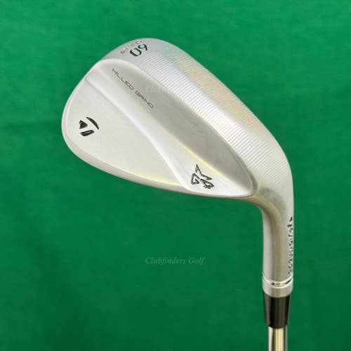 TaylorMade Milled Grind 4 Chrome 60-SBC9 60 Lob Wedge Stepped Steel Wedge Flex