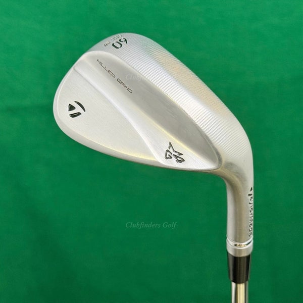 TaylorMade Milled Grind 4 Chrome 60-SBC9 60 Lob Wedge Stepped Steel Wedge Flex