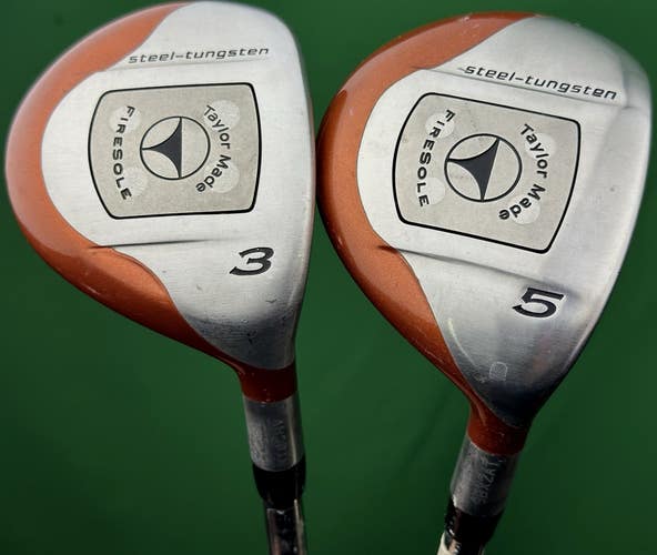 TaylorMade Firesole Fairway Wood Set 3-Wood, 5-Wood Steel Rifle Regular Flex RH