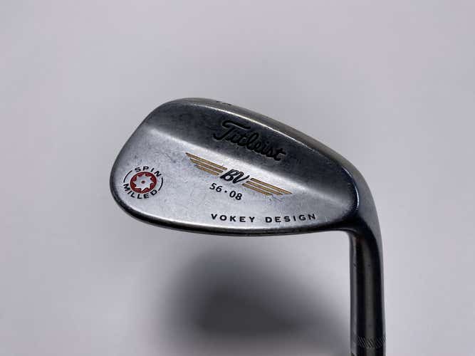 Titleist Vokey Spin Milled Chrome 2009 Sand Wedge SW 56* 8 Wedge Mens RH