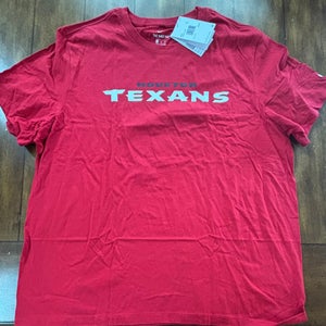 Houston Texans The Nike Tee NFL Mens Red T-Shirt Short Sleeve Cotton Size XXL