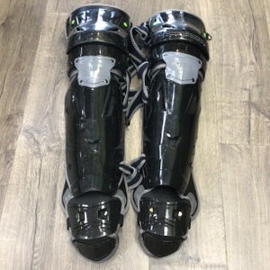 All Star MVP Pro Adult Black Baseball Catcher's Leg Guard Gently Used