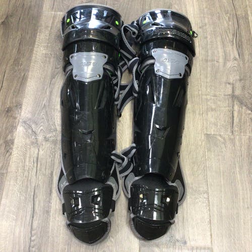 All Star MVP Pro Adult Black Baseball Catcher's Leg Guard Gently Used