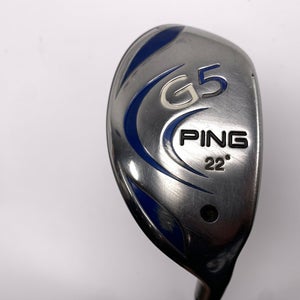 Ping G5 4 Hybrid 22* AeroTech SteelFiber i70 Stiff Graphite Mens RH